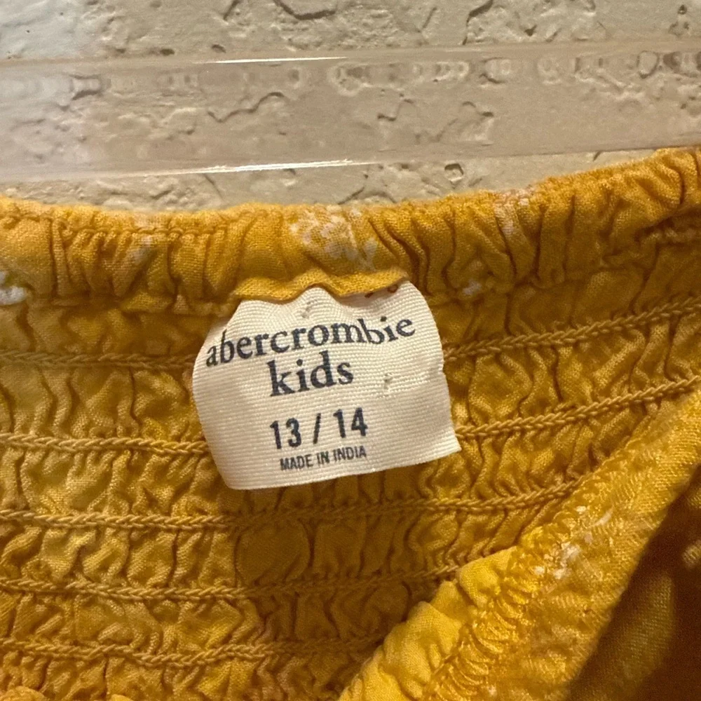 Abercrombie Kids Yellow Smocked Camisole Size 13/14